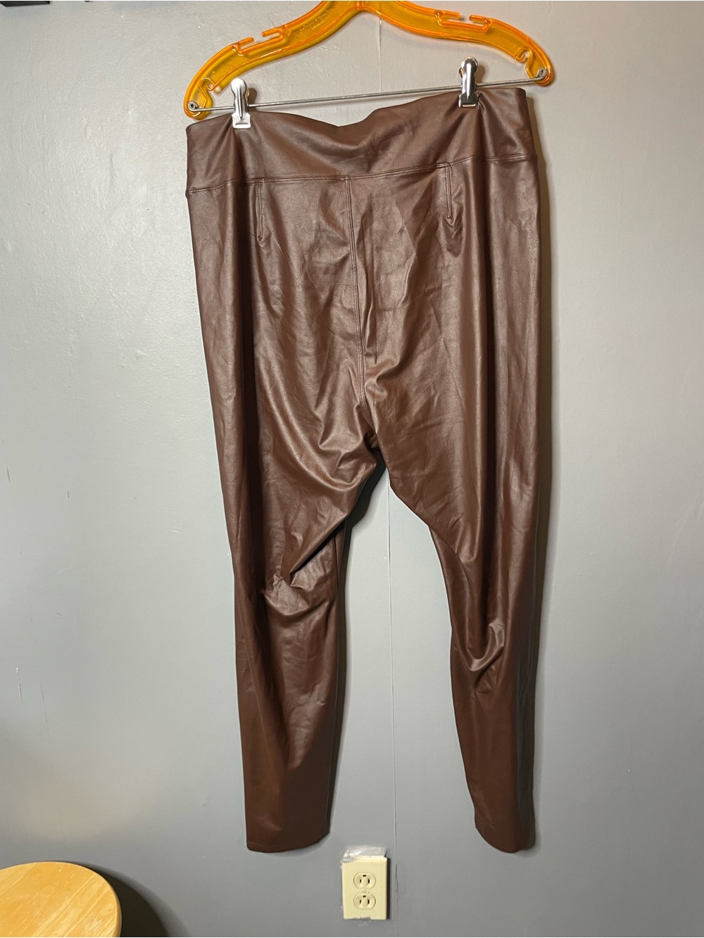 Aerie Offline brown faux leather high rise leggings size xxl - Picture 5 of 11